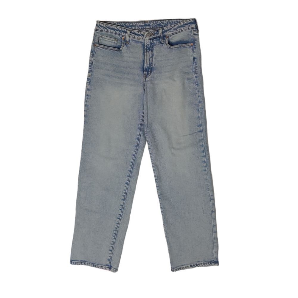 OLD NAVY high waist OG loose light wash stretch straight leg jeans 12 - Picture 3 of 9